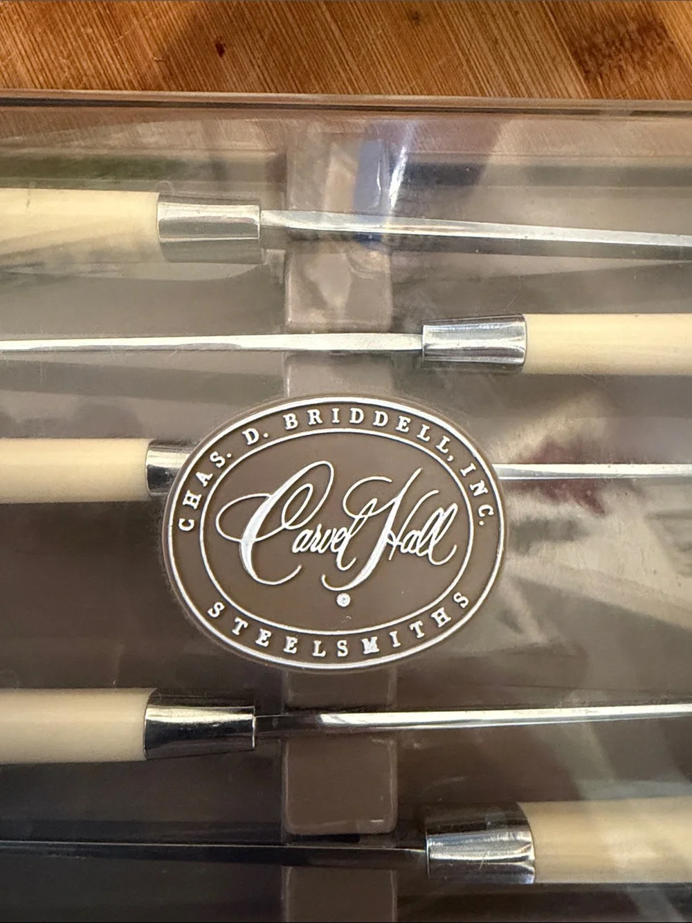 Carvel hall Handle Fondue Fork Set with Silver Accents